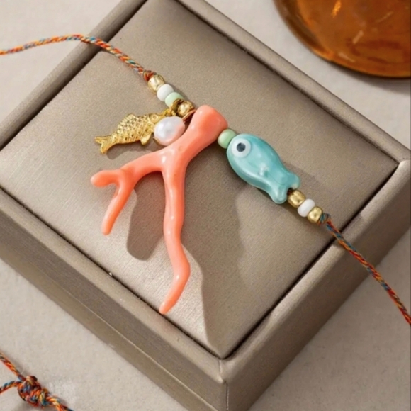 Boho Cord Necklace - Picture 2 of 5